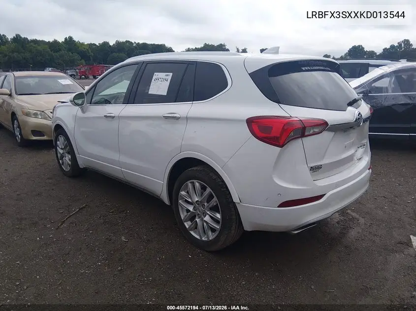 2019 Buick Envision Awd Premium I VIN: LRBFX3SXXKD013544 Lot: 45572194