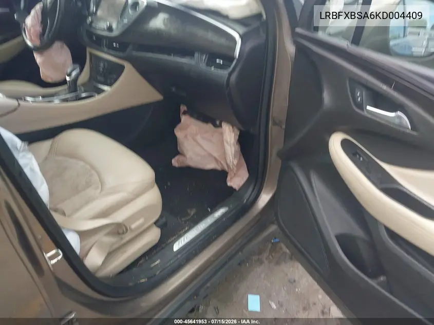 2019 Buick Envision Fwd Preferred VIN: LRBFXBSA6KD004409 Lot: 45641953