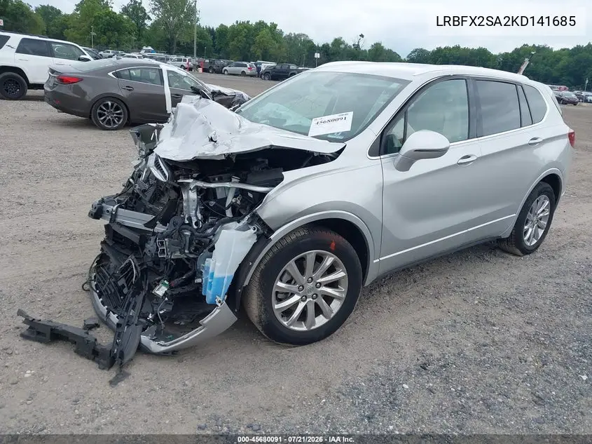 2019 Buick Envision Awd Essence VIN: LRBFX2SA2KD141685 Lot: 45680091