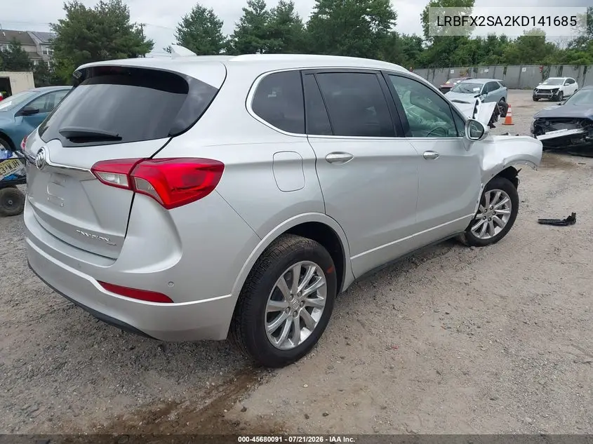 2019 Buick Envision Awd Essence VIN: LRBFX2SA2KD141685 Lot: 45680091