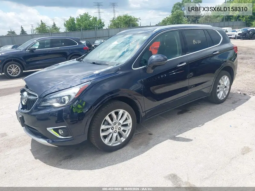 2020 Buick Envision Awd Premium I VIN: LRBFX3SX6LD158310 Lot: 45318630