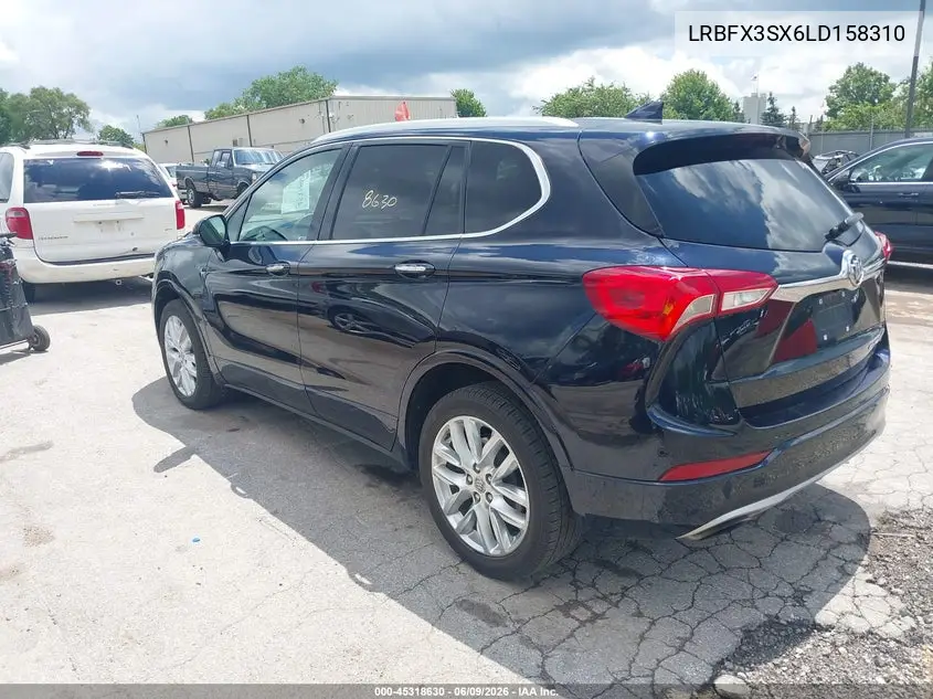 2020 Buick Envision Awd Premium I VIN: LRBFX3SX6LD158310 Lot: 45318630