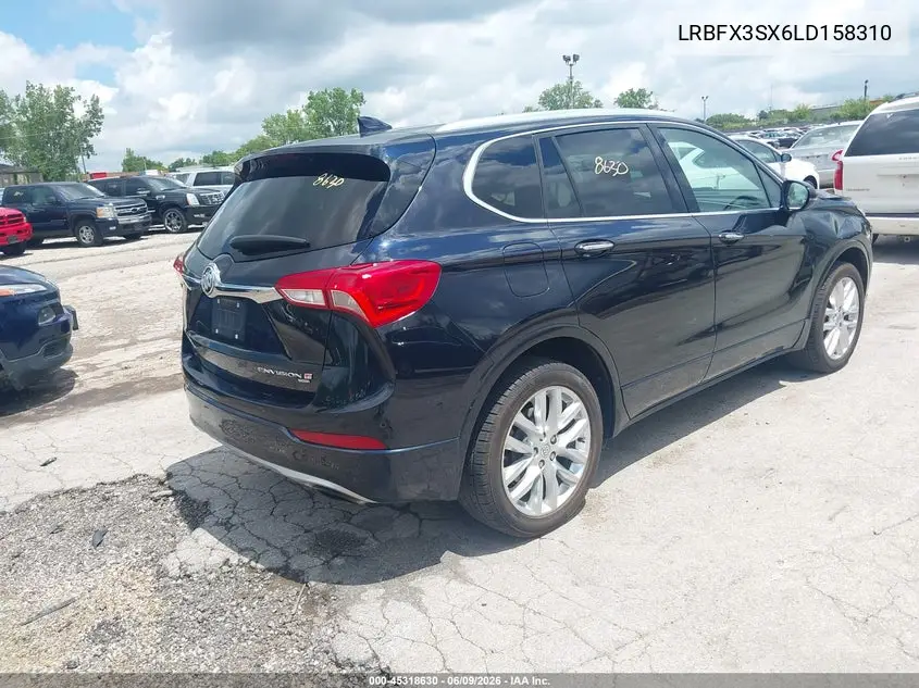 2020 Buick Envision Awd Premium I VIN: LRBFX3SX6LD158310 Lot: 45318630