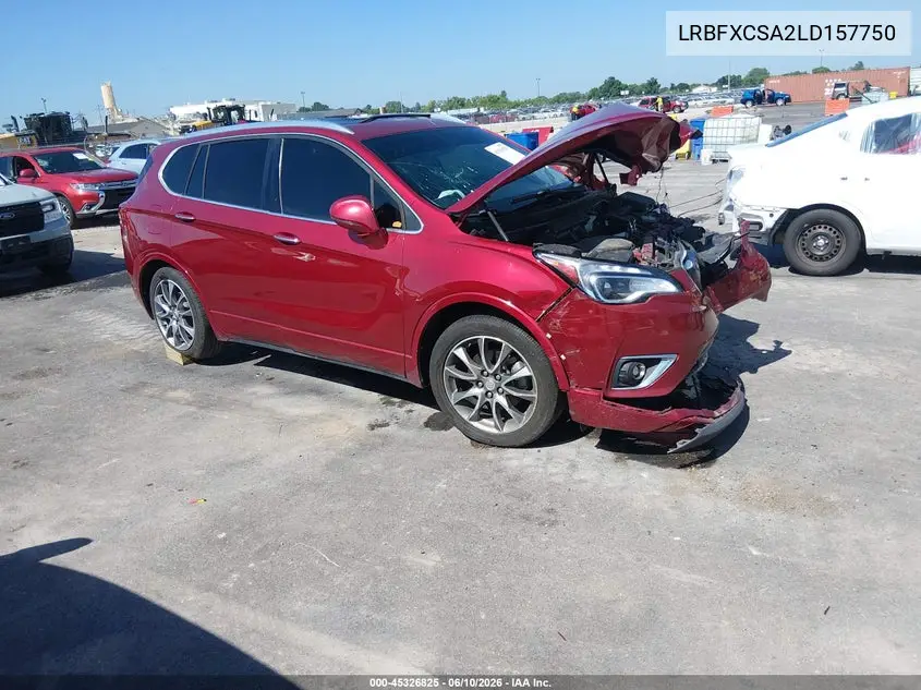 2020 Buick Envision Fwd Essence VIN: LRBFXCSA2LD157750 Lot: 45326825