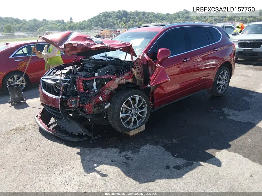 2020 Buick Envision Fwd Essence VIN: LRBFXCSA2LD157750 Lot: 45326825