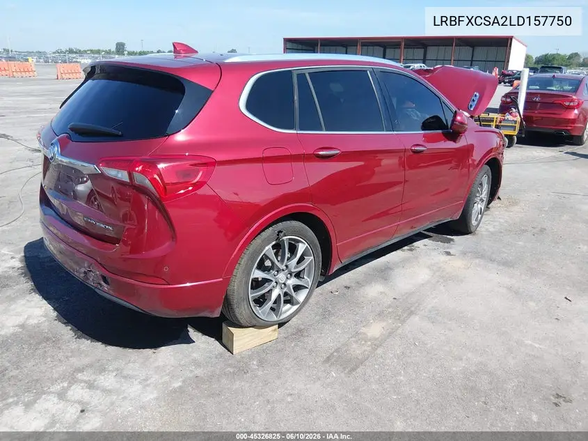 2020 Buick Envision Fwd Essence VIN: LRBFXCSA2LD157750 Lot: 45326825