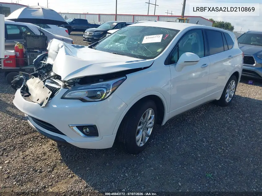 2020 Buick Envision Fwd 1Sv VIN: LRBFXASA2LD210869 Lot: 45543772