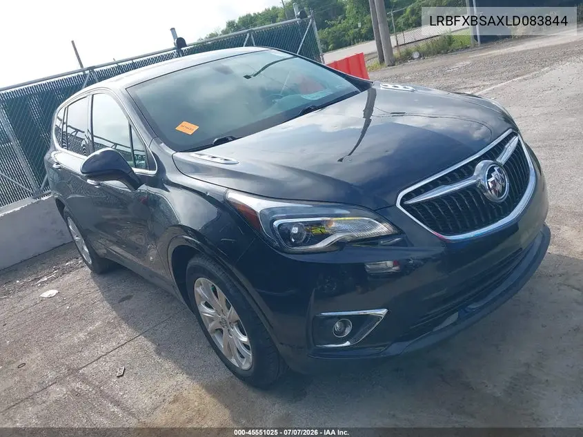 2020 Buick Envision Fwd Preferred VIN: LRBFXBSAXLD083844 Lot: 45551025