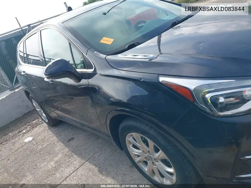 2020 Buick Envision Fwd Preferred VIN: LRBFXBSAXLD083844 Lot: 45551025