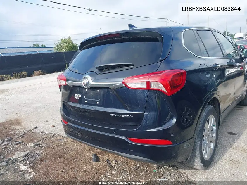 2020 Buick Envision Fwd Preferred VIN: LRBFXBSAXLD083844 Lot: 45551025