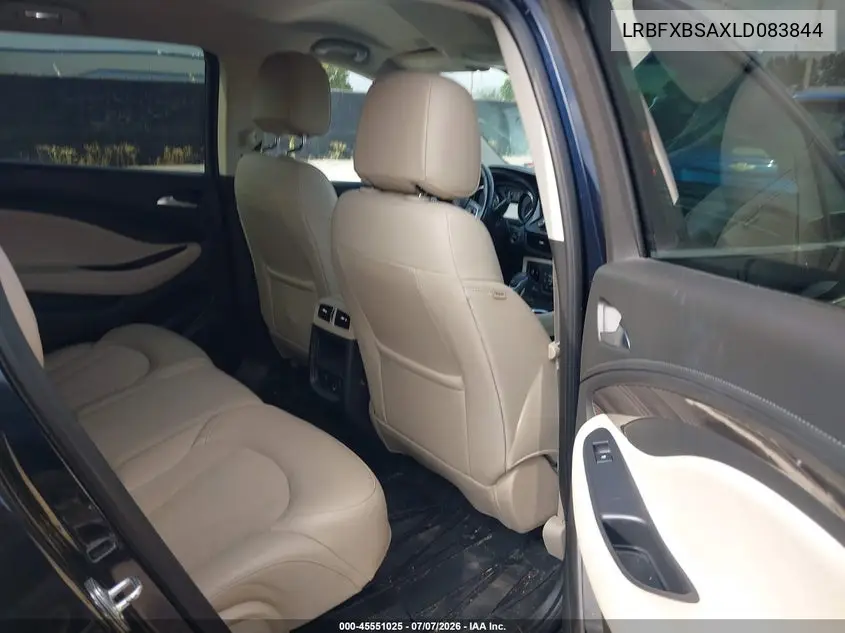 2020 Buick Envision Fwd Preferred VIN: LRBFXBSAXLD083844 Lot: 45551025