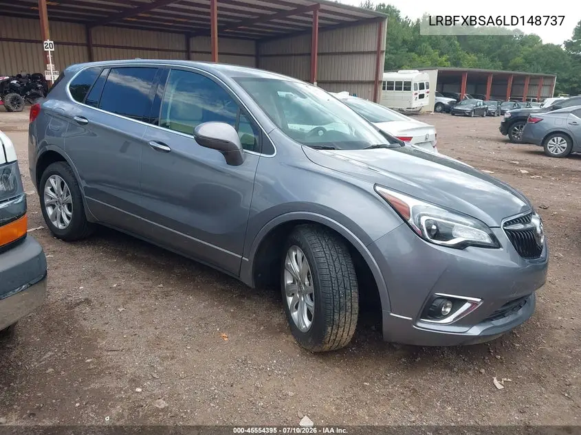 2020 Buick Envision Fwd Preferred VIN: LRBFXBSA6LD148737 Lot: 45554395