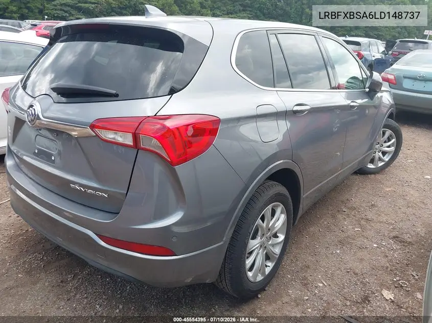 2020 Buick Envision Fwd Preferred VIN: LRBFXBSA6LD148737 Lot: 45554395