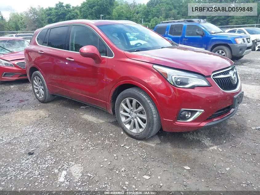 2020 Buick Envision Awd Essence VIN: LRBFX2SA8LD059848 Lot: 45594802