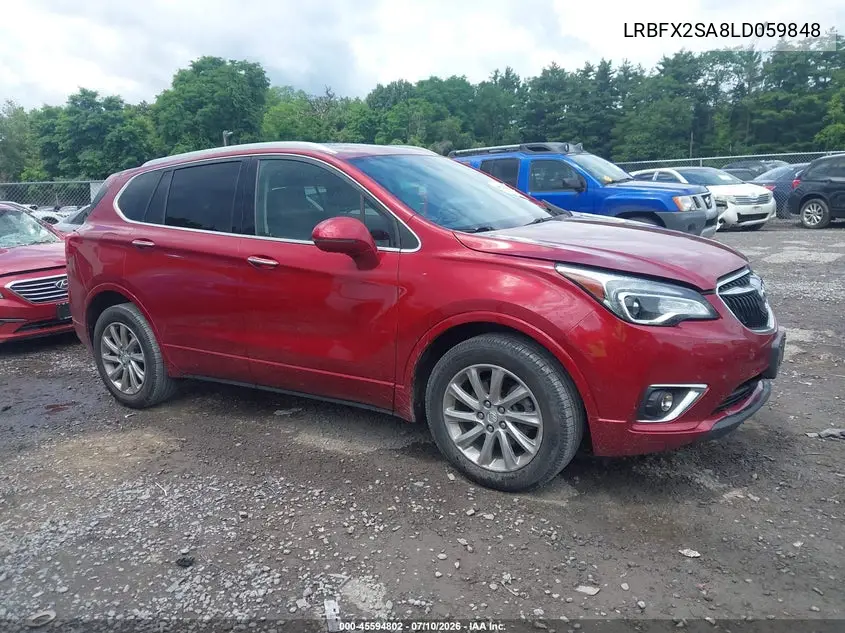 2020 Buick Envision Awd Essence VIN: LRBFX2SA8LD059848 Lot: 45594802