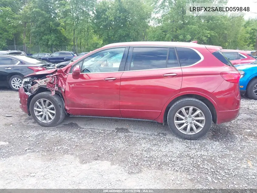2020 Buick Envision Awd Essence VIN: LRBFX2SA8LD059848 Lot: 45594802