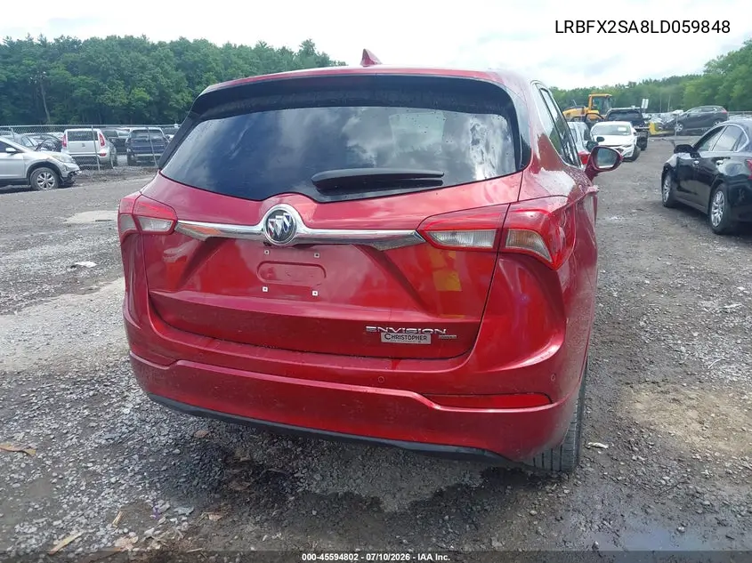 2020 Buick Envision Awd Essence VIN: LRBFX2SA8LD059848 Lot: 45594802