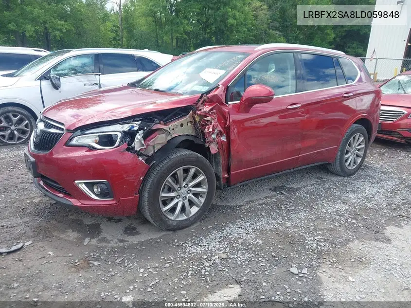 2020 Buick Envision Awd Essence VIN: LRBFX2SA8LD059848 Lot: 45594802