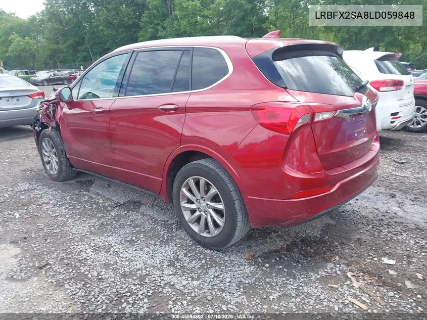 2020 Buick Envision Awd Essence VIN: LRBFX2SA8LD059848 Lot: 45594802