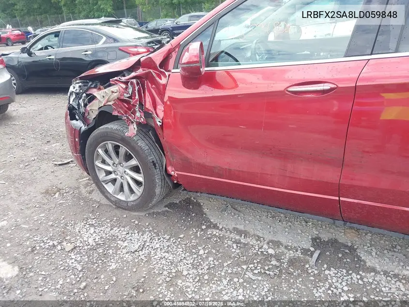 2020 Buick Envision Awd Essence VIN: LRBFX2SA8LD059848 Lot: 45594802