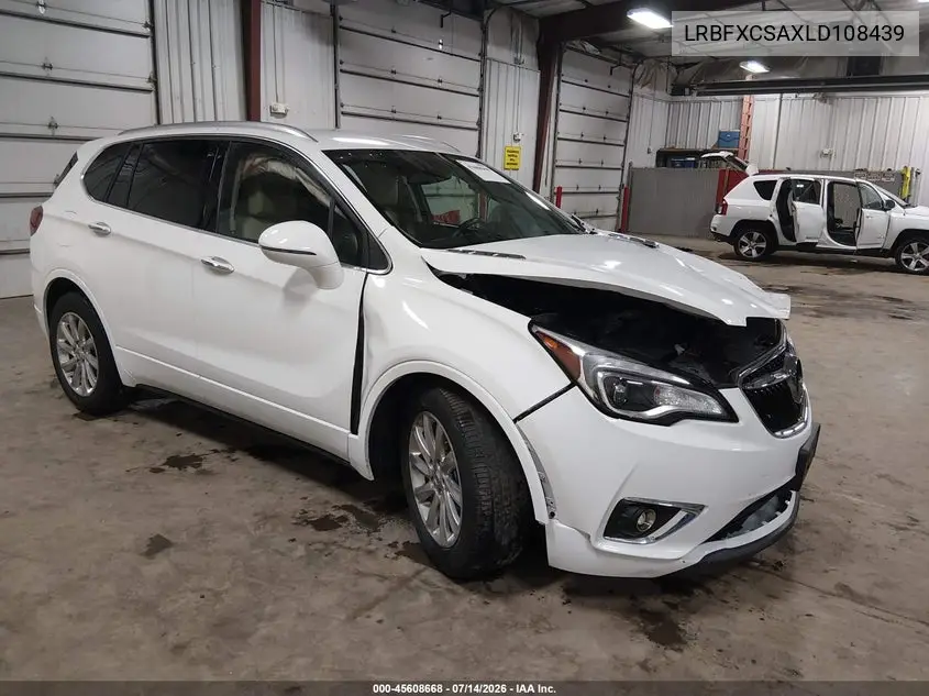2020 Buick Envision Fwd Essence VIN: LRBFXCSAXLD108439 Lot: 45608668