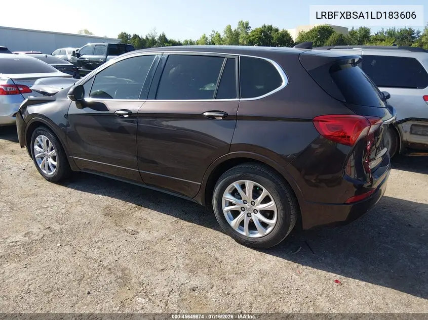 2020 Buick Envision Fwd Preferred VIN: LRBFXBSA1LD183606 Lot: 45649874