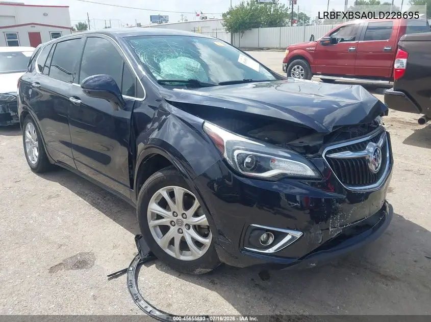 2020 Buick Envision Fwd Preferred VIN: LRBFXBSA0LD228695 Lot: 45655893