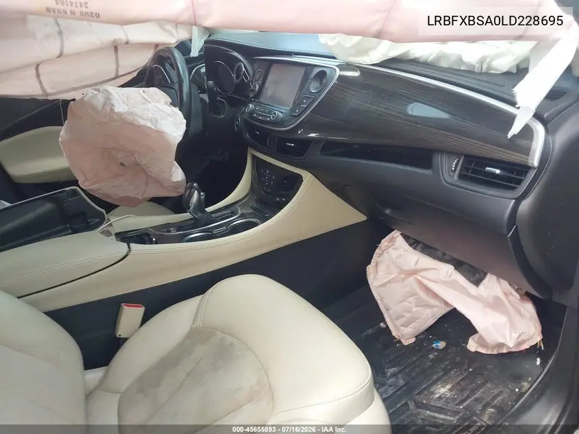 2020 Buick Envision Fwd Preferred VIN: LRBFXBSA0LD228695 Lot: 45655893