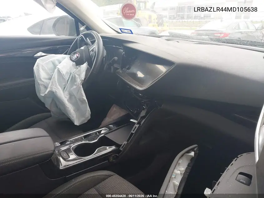 2021 Buick Envision Fwd Preferred VIN: LRBAZLR44MD105638 Lot: 45354428