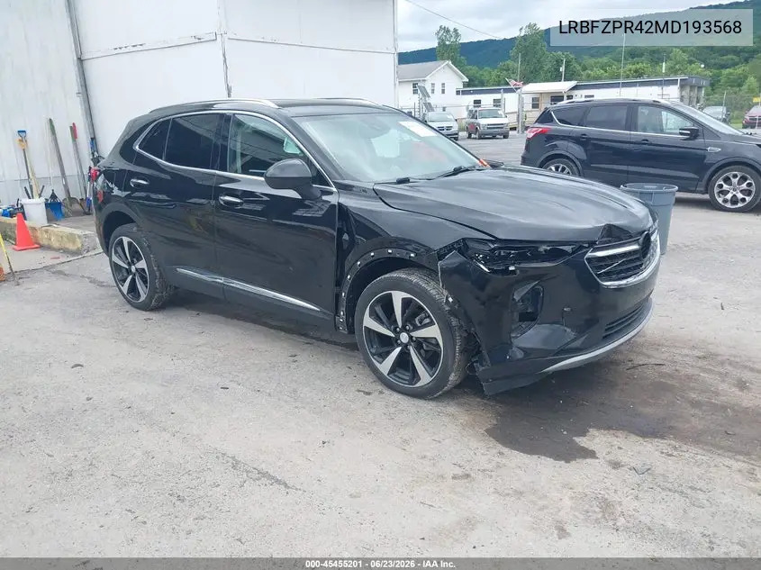 2021 Buick Envision Awd Essence VIN: LRBFZPR42MD193568 Lot: 45455201