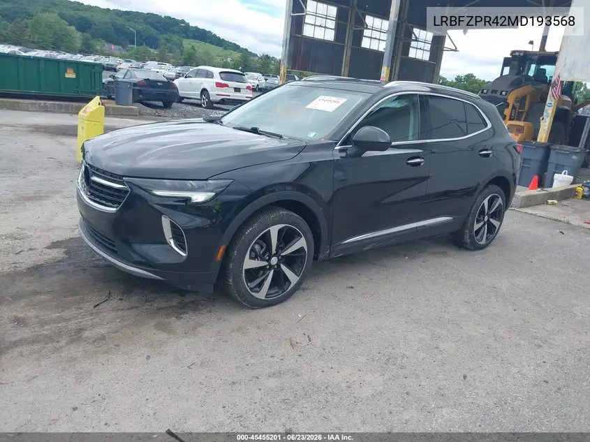 2021 Buick Envision Awd Essence VIN: LRBFZPR42MD193568 Lot: 45455201