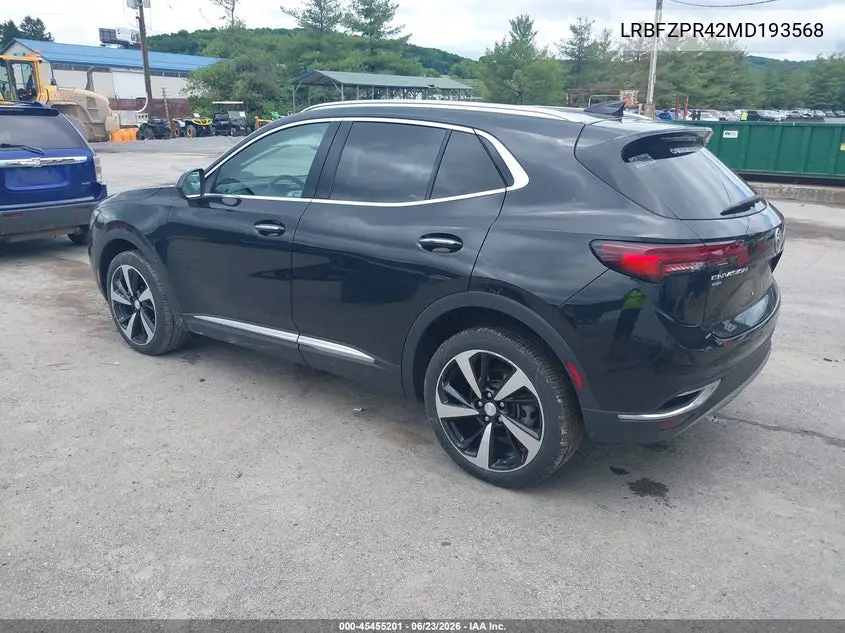2021 Buick Envision Awd Essence VIN: LRBFZPR42MD193568 Lot: 45455201