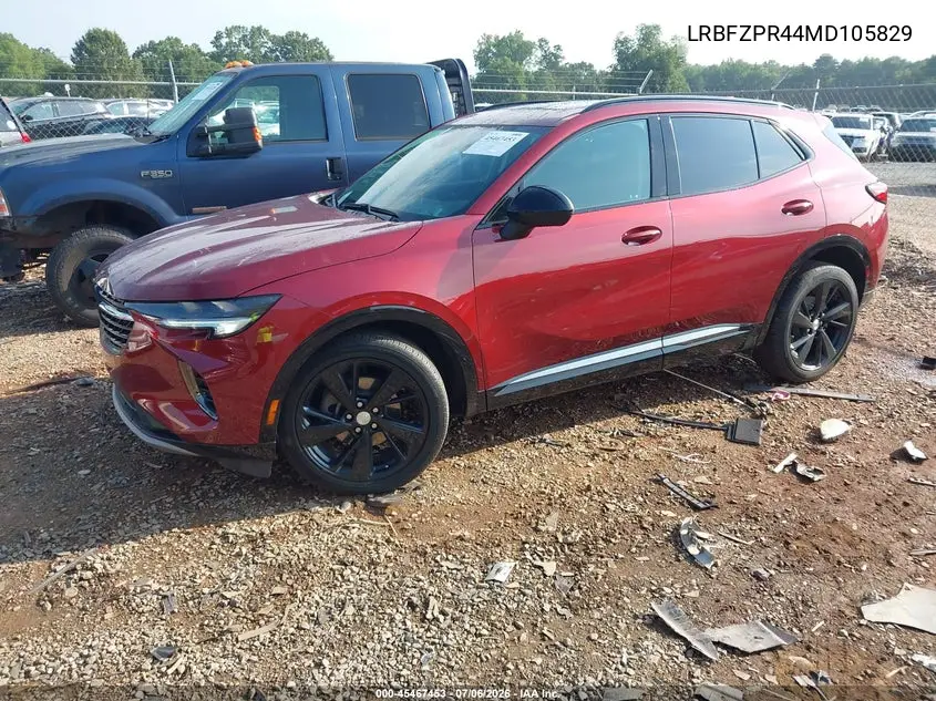 2021 Buick Envision Awd Essence VIN: LRBFZPR44MD105829 Lot: 45467453