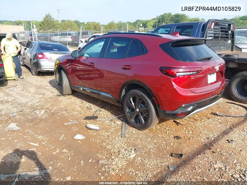 2021 Buick Envision Awd Essence VIN: LRBFZPR44MD105829 Lot: 45467453