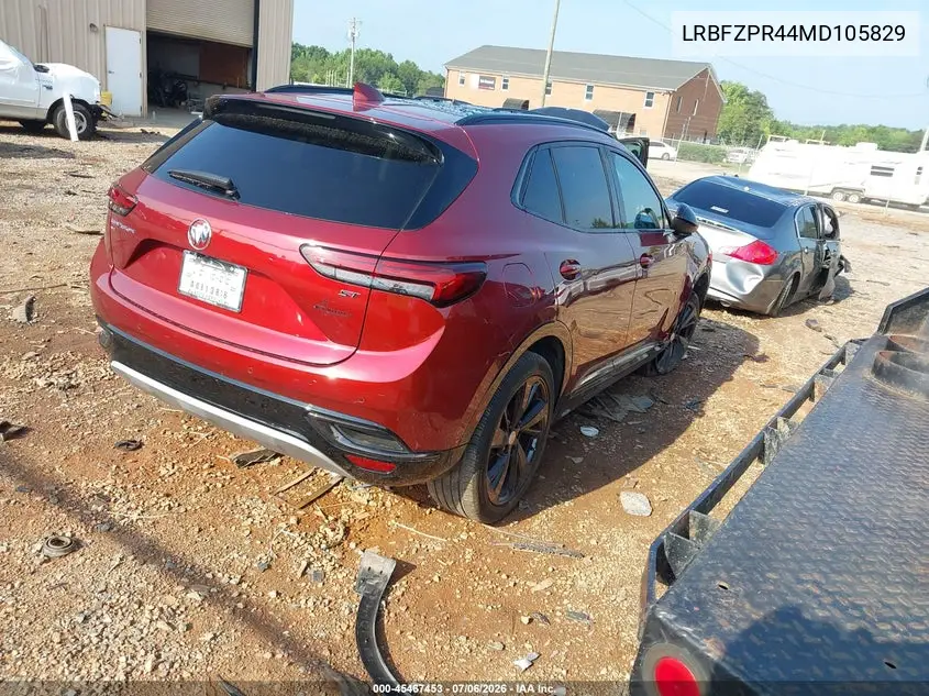 2021 Buick Envision Awd Essence VIN: LRBFZPR44MD105829 Lot: 45467453