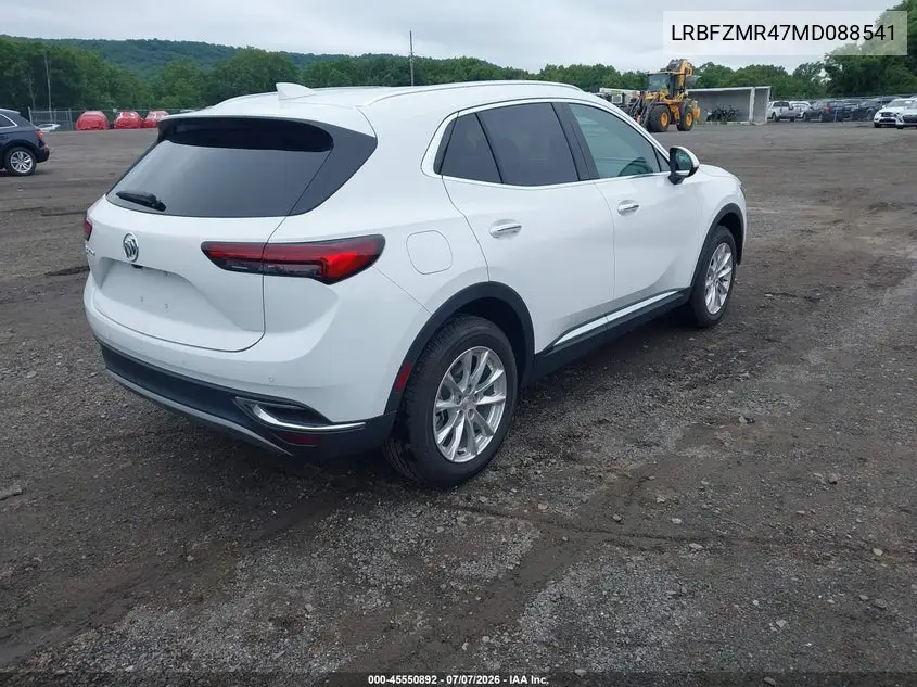 2021 Buick Envision Awd Preferred VIN: LRBFZMR47MD088541 Lot: 45550892
