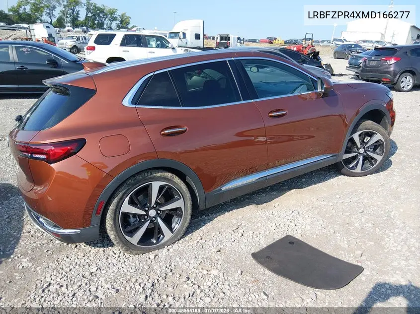 2021 Buick Envision Awd Essence VIN: LRBFZPR4XMD166277 Lot: 45555169