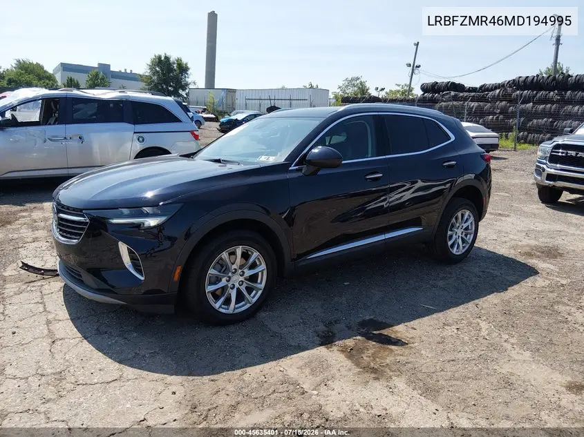 2021 Buick Envision Awd Preferred VIN: LRBFZMR46MD194995 Lot: 45635401