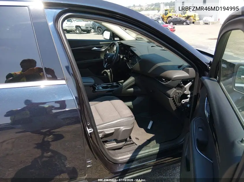 2021 Buick Envision Awd Preferred VIN: LRBFZMR46MD194995 Lot: 45635401
