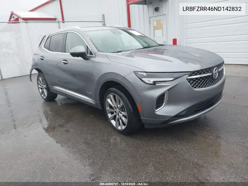 LRBFZRR46ND142832 2022 Buick Envision Fwd Avenir