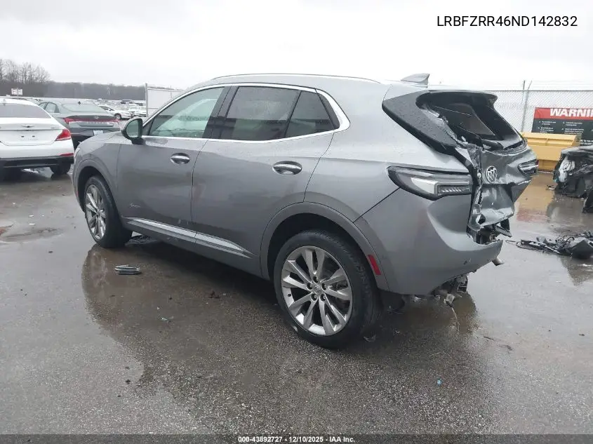 LRBFZRR46ND142832 2022 Buick Envision Fwd Avenir