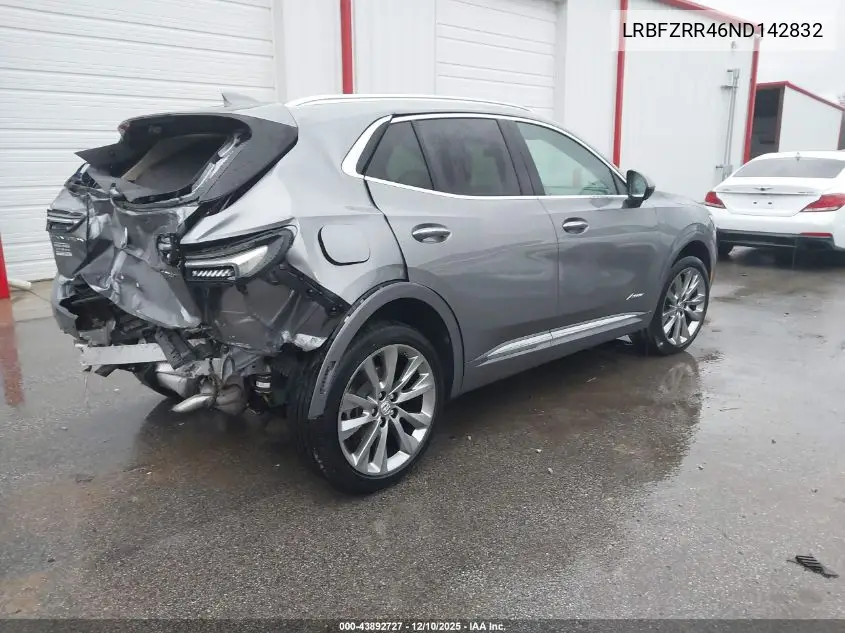 LRBFZRR46ND142832 2022 Buick Envision Fwd Avenir