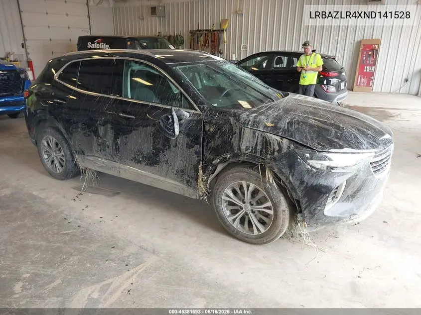 2022 Buick Envision Fwd Preferred VIN: LRBAZLR4XND141528 Lot: 45381693