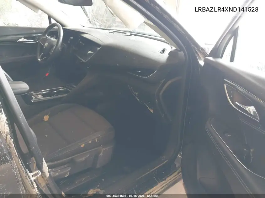 2022 Buick Envision Fwd Preferred VIN: LRBAZLR4XND141528 Lot: 45381693