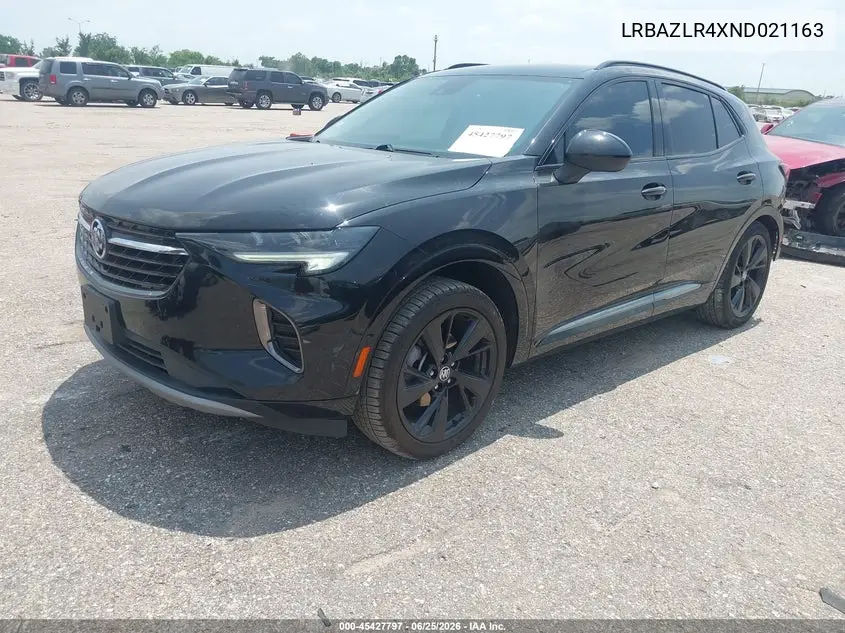2022 Buick Envision Fwd Preferred VIN: LRBAZLR4XND021163 Lot: 45427797