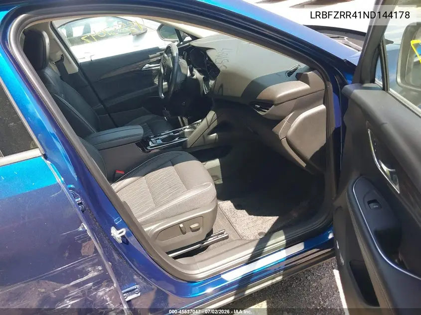 2022 Buick Envision Fwd Avenir VIN: LRBFZRR41ND144178 Lot: 45537047