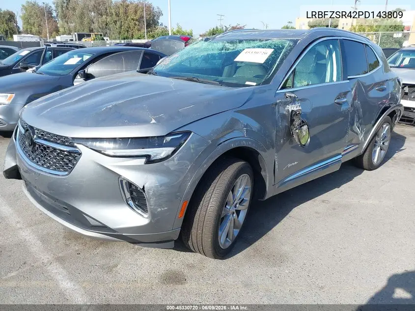 2023 Buick Envision Avenir Awd VIN: LRBFZSR42PD143809 Lot: 45330720