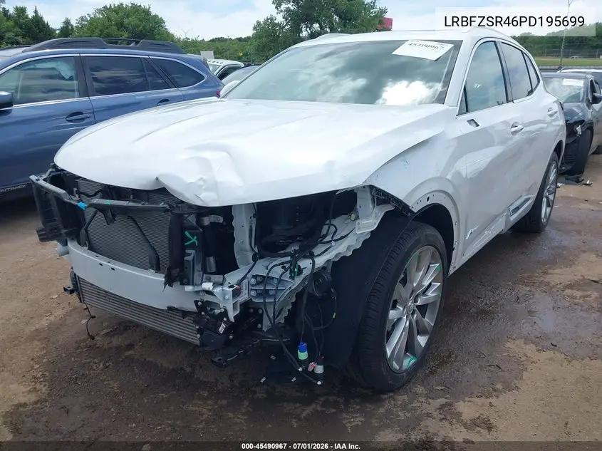 2023 Buick Envision Avenir Awd VIN: LRBFZSR46PD195699 Lot: 45490967