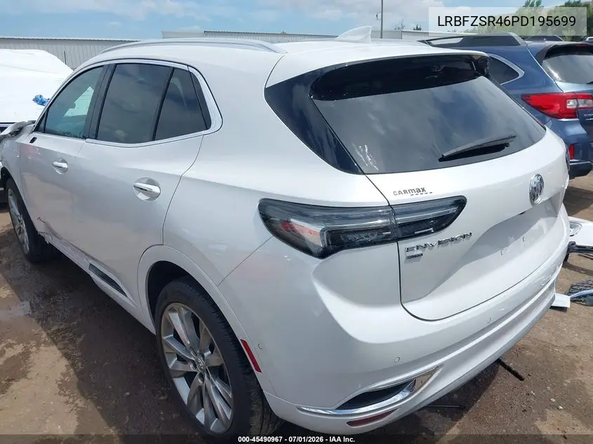 2023 Buick Envision Avenir Awd VIN: LRBFZSR46PD195699 Lot: 45490967