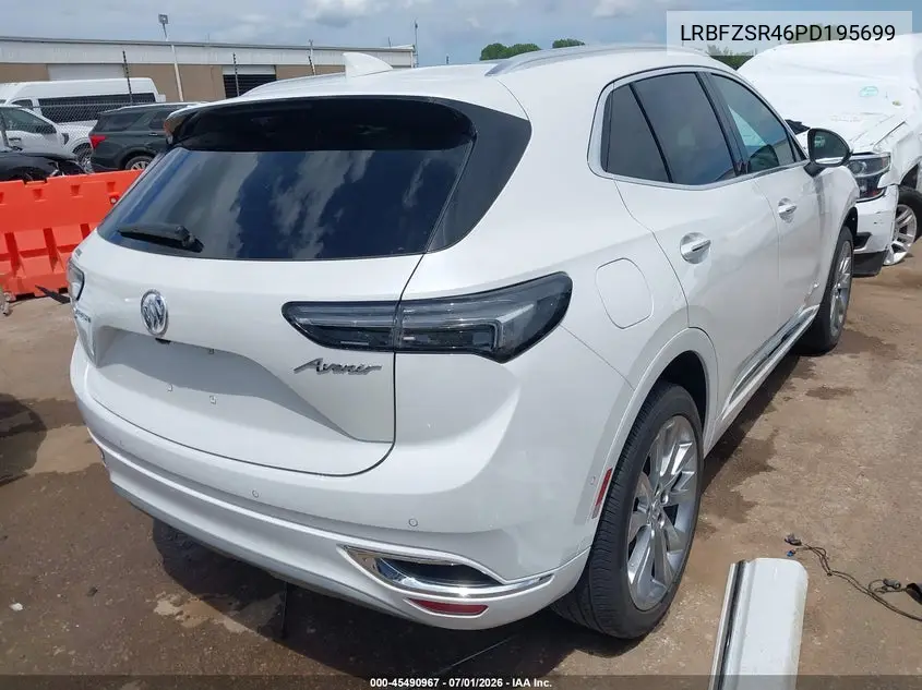 2023 Buick Envision Avenir Awd VIN: LRBFZSR46PD195699 Lot: 45490967